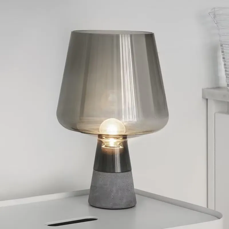 Solar Lamp - Nordische Kreative Einfache Zement-Tischlampe Moderne Graue