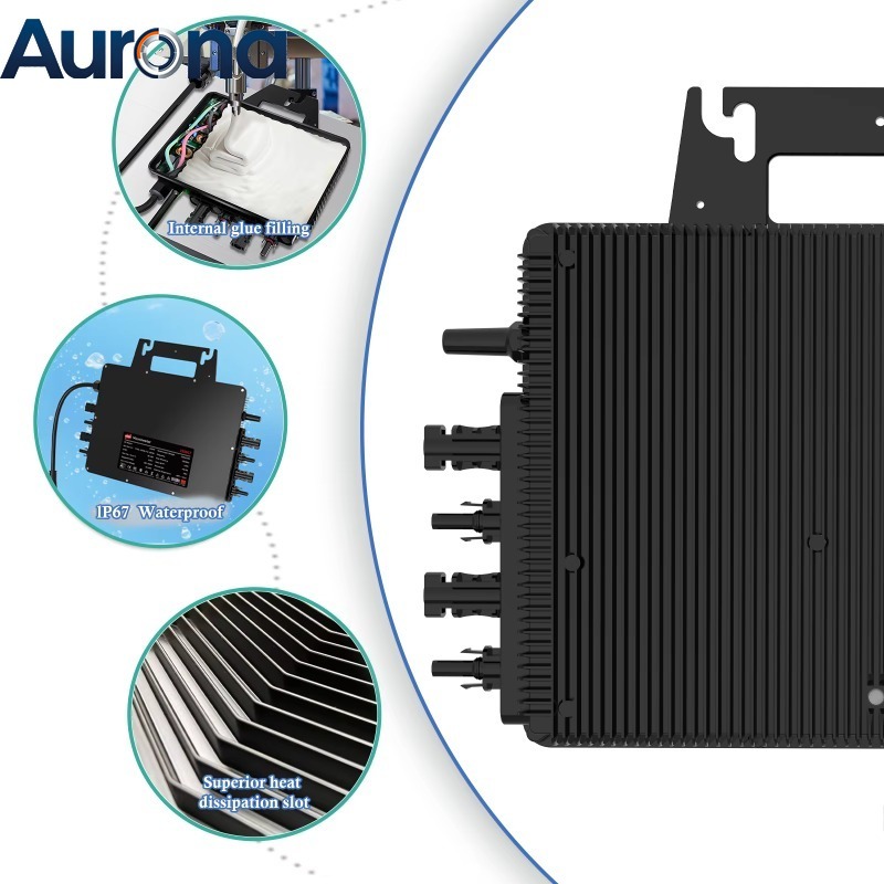 Solar Panel - 【Professionell】MAX 3000W Solar-Netzwechselrichter DC26-60V zu AC230V
