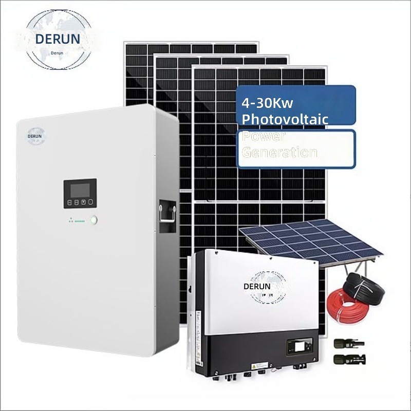 Power Inverter - Europäisches Solar-Photovoltaik-Stromerzeugungssystem 48V Batterie Photovoltaik-Off-Grid-System Wechselrichter