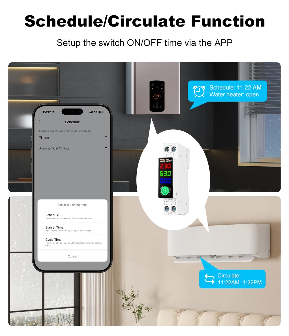 Manhot WLAN-Schutzschalter mit – Energy Monitor Meter Bewertung und Preis