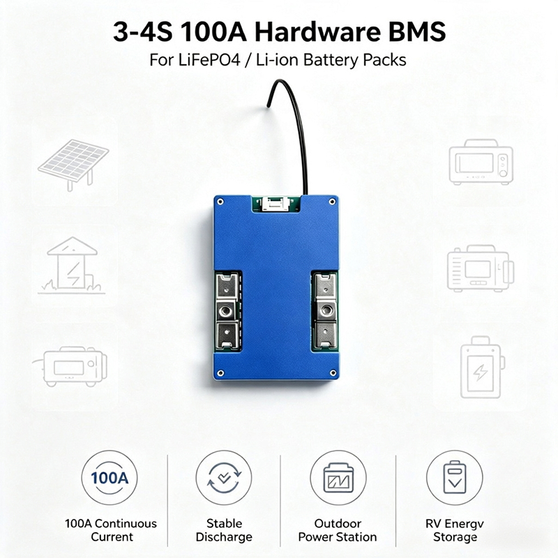 4S 12V LiFePO4 BMS 80A 100A Pa – Lithium Battery 12V Bewertung und Preis